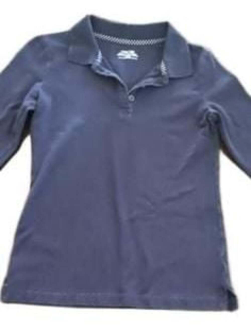 Cherokee Ultimate School Uniforms Long Sleeve Navy Blue Polo Size M